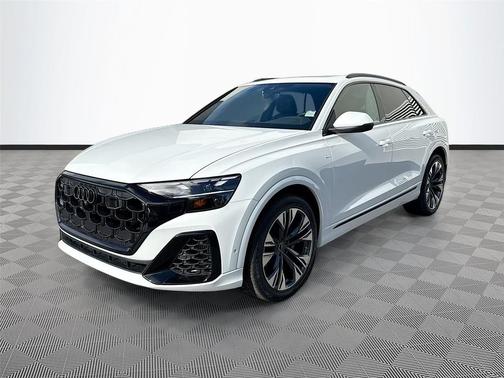 Glacier White Metallic 2026 Audi Q8 55 Premium Plus