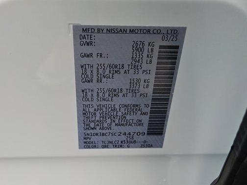 2025 Nissan Pathfinder SV