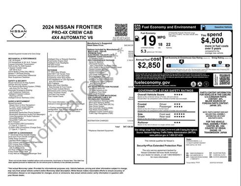 Bluestone Pearl 2024 Nissan Frontier PRO-4X