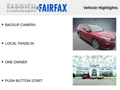 Crimson Red Pearl 2019 Subaru Forester Premium