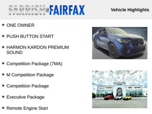 Bay Blue 2022 BMW X6 M Base