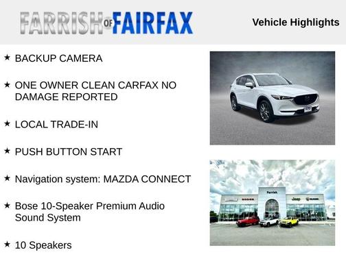 Snowflake White Pearl 2021 Mazda CX-5 Signature