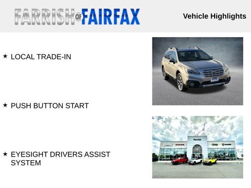 2017 Subaru Outback 2.5i Limited