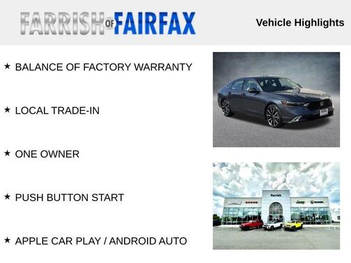 2023 Honda Accord Hybrid Touring