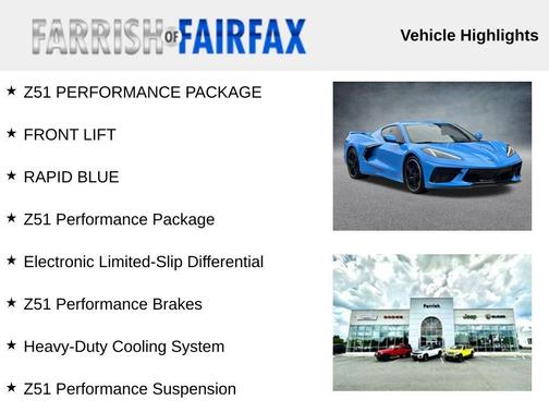 2024 Chevrolet Corvette Stingray w/3LT