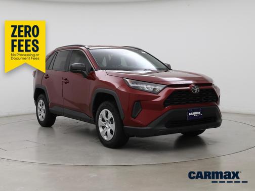 Red 2020 Toyota RAV4 LE