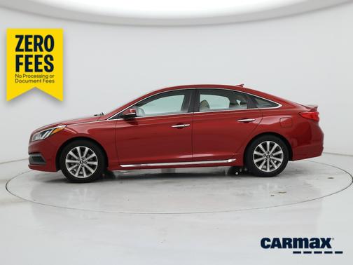 Red 2017 Hyundai SONATA Limited