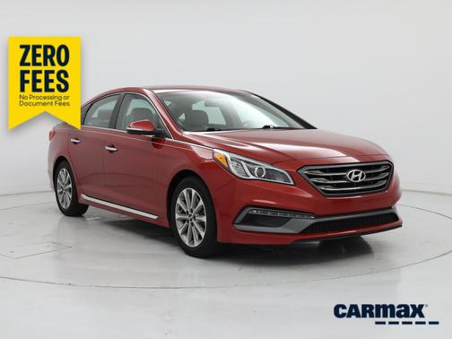 Red 2017 Hyundai SONATA Limited