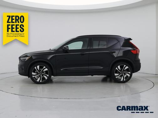 Black 2023 Volvo XC40 B5 Plus Dark Theme