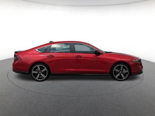 Radiant Red Metallic 2025 Honda Accord Hybrid Sport