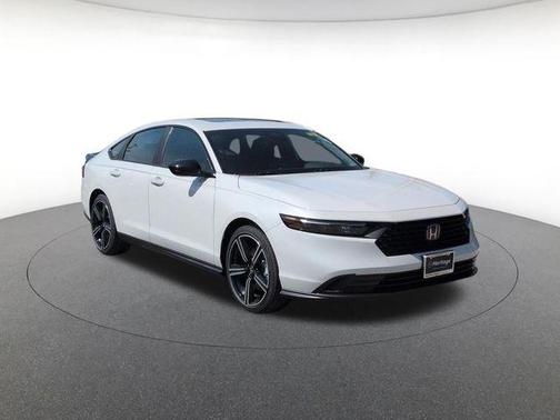 Platinum White 2026 Honda Accord Hybrid Sport