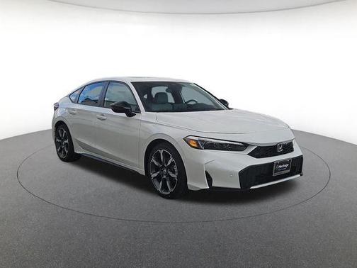 Platinum White 2026 Honda Civic Hybrid Sport Touring