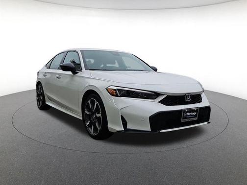 Platinum White 2025 Honda Civic Hybrid