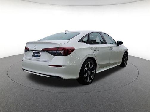 Platinum White 2025 Honda Civic Hybrid