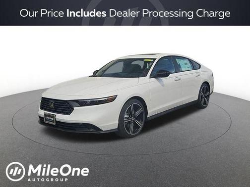 Platinum White 2026 Honda Accord Hybrid Sport