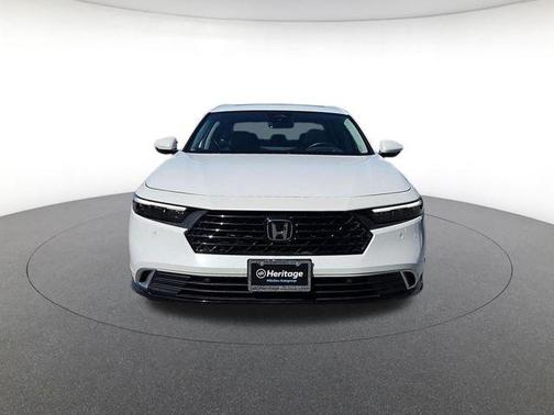 Platinum White 2023 Honda Accord Hybrid Touring