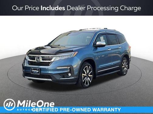 Steel Sapphire Metallic 2022 Honda Pilot Touring 8-Passenger