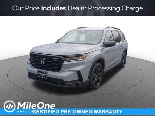Sonic Gray Pearl 2025 Honda Pilot Black Edition