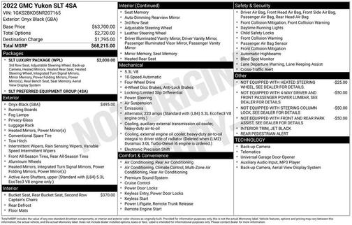 2022 GMC Yukon SLT