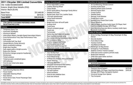 2011 Chrysler 200 Limited