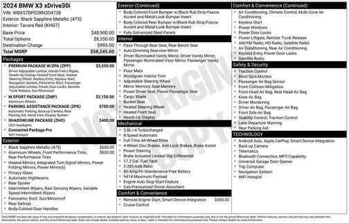 2024 BMW X3 xDrive30i