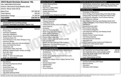 2023 Buick Envision Essence FWD