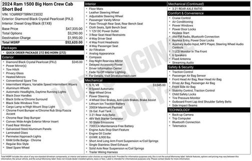 2024 RAM 1500 Big Horn/Lone Star