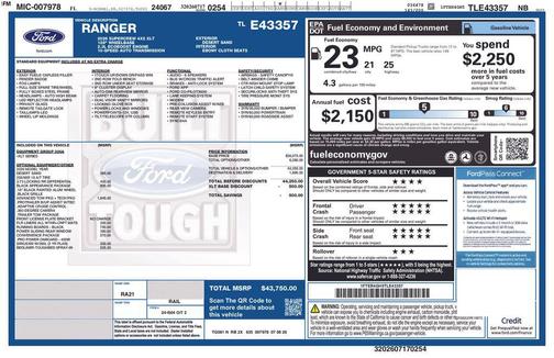 Desert Sand 2026 Ford Ranger XLT