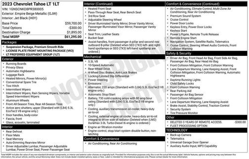 2023 Chevrolet Tahoe LT