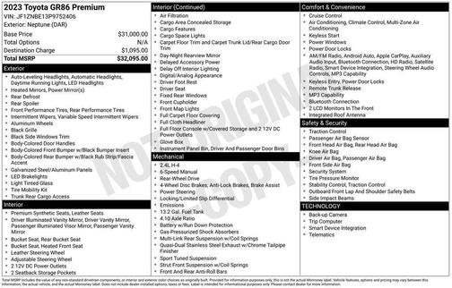 Blue 2023 Toyota GR86 Premium