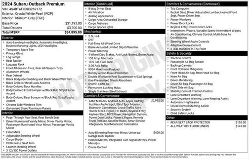 2024 Subaru Outback Premium