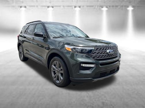 Forged Green Metallic 2023 Ford Explorer XLT