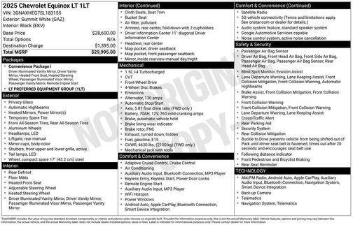 2025 Chevrolet Equinox 1LT
