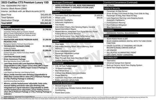 2023 Cadillac CT5 Premium Luxury