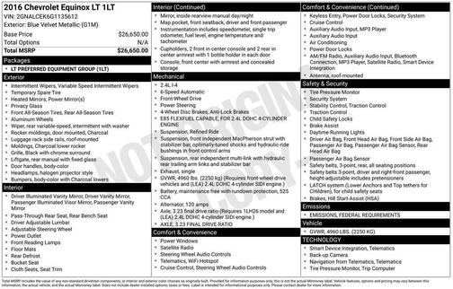 2016 Chevrolet Equinox LT