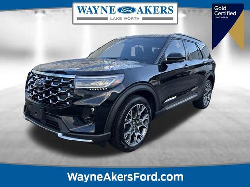 Agate Black Metallic 2025 Ford Explorer Platinum