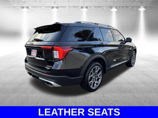 Agate Black Metallic 2025 Ford Explorer Platinum