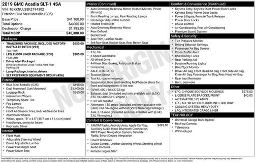 2019 GMC Acadia SLT-1