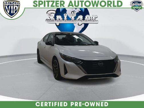Aspen White/Super Black 2025 Nissan Sentra SR