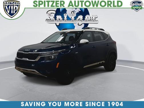 Dark Ocean Blue/White Roof 2023 Kia Seltos Nightfall Edition
