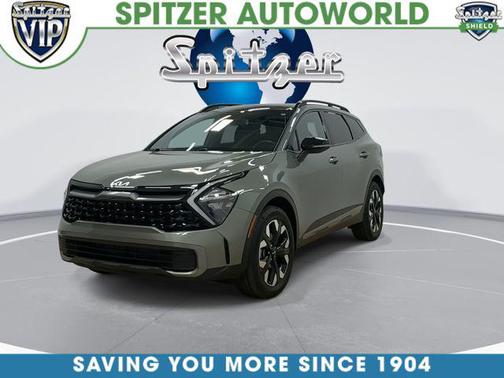 Jungle Green/Ebony Black Roof 2023 Kia Sportage X-Line