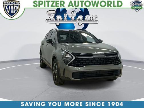 Jungle Green/Ebony Black Roof 2023 Kia Sportage X-Line