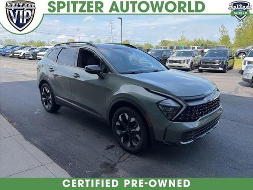 Jungle Green/Ebony Black Roof 2023 Kia Sportage X-Line