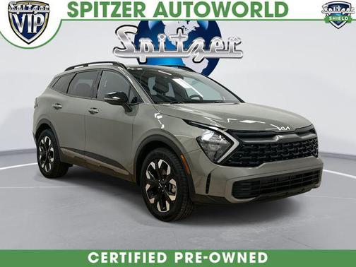 Jungle Green/Ebony Black Roof 2023 Kia Sportage X-Line