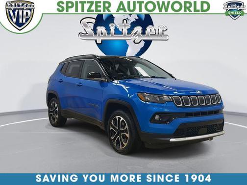 Laser Blue Pearlcoat 2022 Jeep Compass Limited