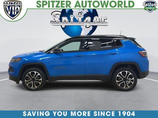Laser Blue Pearlcoat 2022 Jeep Compass Limited
