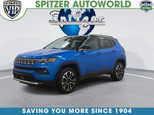 Laser Blue Pearlcoat 2022 Jeep Compass Limited