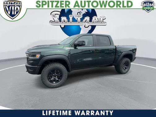 Serrano Green Metallic 2026 RAM 1500 RHO Crew Cab 4x4 5'7' Box