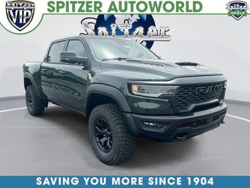 Serrano Green Metallic 2026 RAM 1500 RHO Crew Cab 4x4 5'7' Box