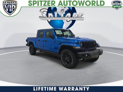 Hydro Blue Pearlcoat 2026 Jeep Gladiator Willys 4x4